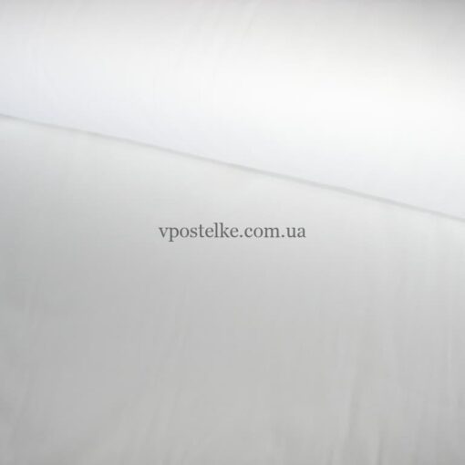 Сатин белого цвета однотонный для постельного белья 250 см фото
