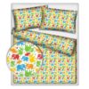 Постельное белье "Цветные слоники"