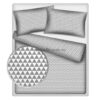 Польское постельное белье "Треугольники серые"