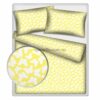 Постельное белье "Бабочки белые на желтом"