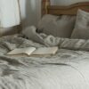 льняное постельное белье евро фото