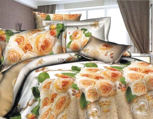 Постельное белье с розами из бязи "Персия" фото