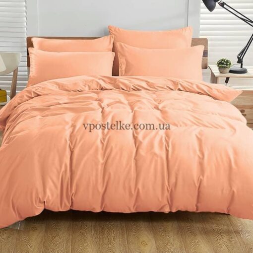 Ткань поплин персикового цвета 220 см