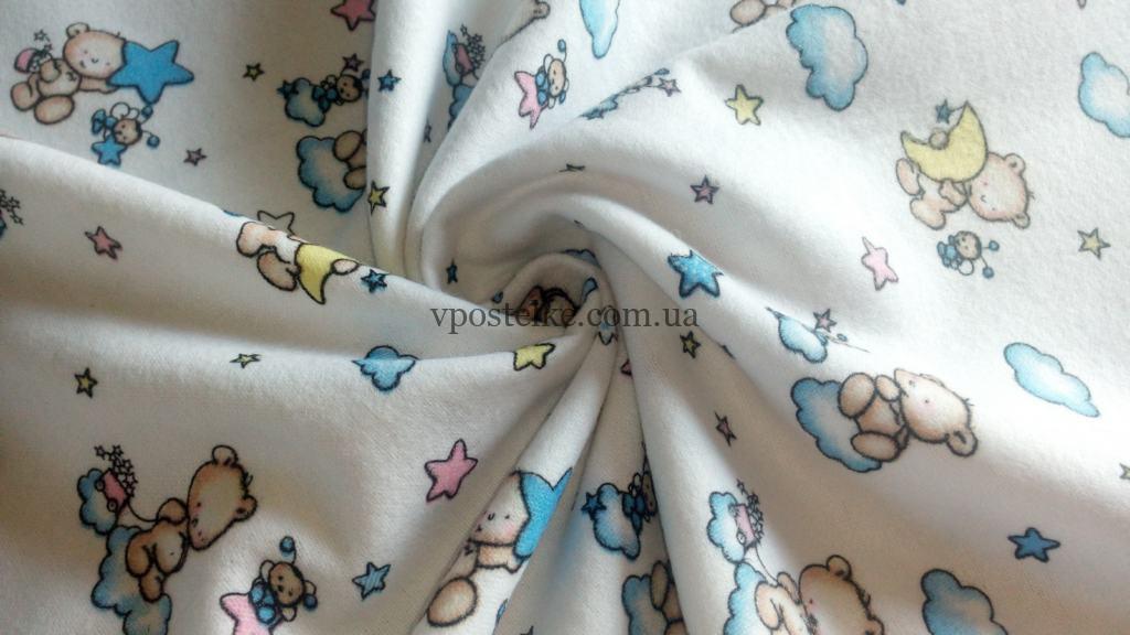 Ткань фланель "Играем со звёздами" 180 см