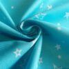 Ткань бязь "Звёзды белые на голубом" 220 см