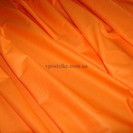 Ткань поплин оранжевого цвета 220 см