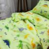 Постельное белье детское "Дино на зеленом" фото