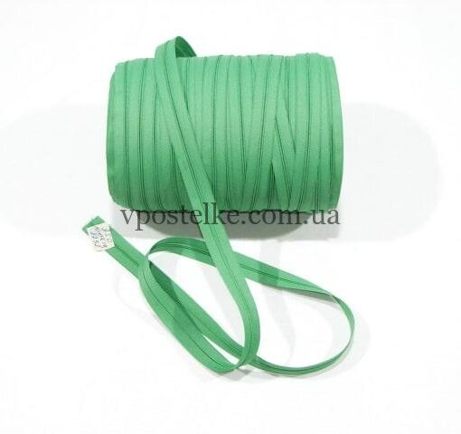 Застёжка- молния 4 мм зелёная 1 фото