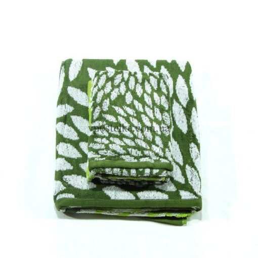 Полотенце махровое с листочками фото 2
