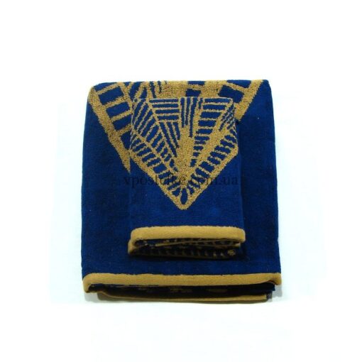 Полотенце махровое золотые ромбы фото 2