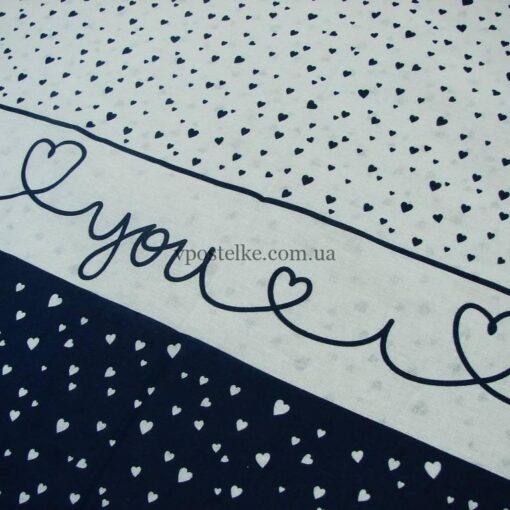 бязь с синими сердечками фото 3