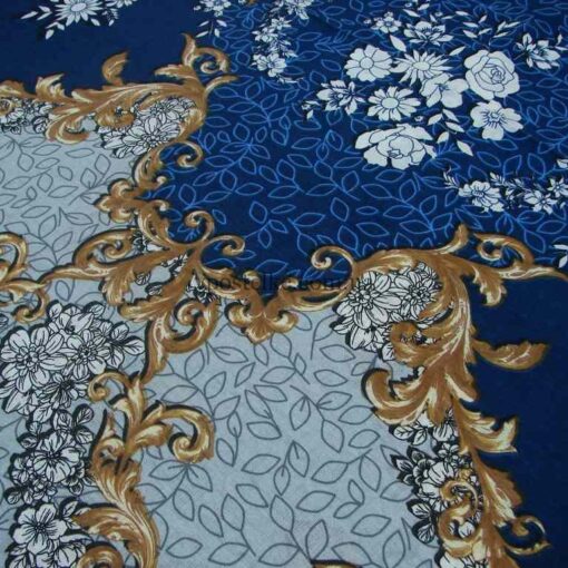 Бязь в синих тонах для постельного белья Кипр 220 см фото 3