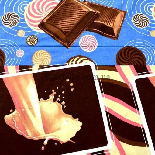 Бязь для постельного белья шоколад 3