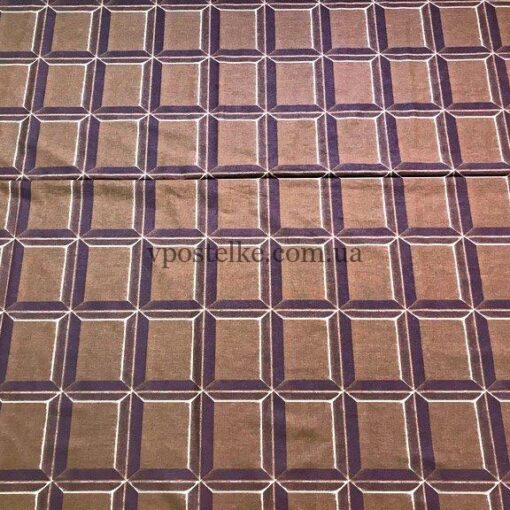 Бязь для постельного шоколадная плитка 4