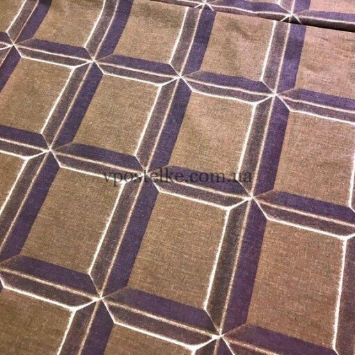 Бязь для постельного шоколадная плитка 3