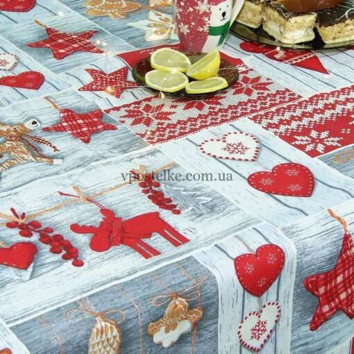 Скатерть на стол новогодняя 2