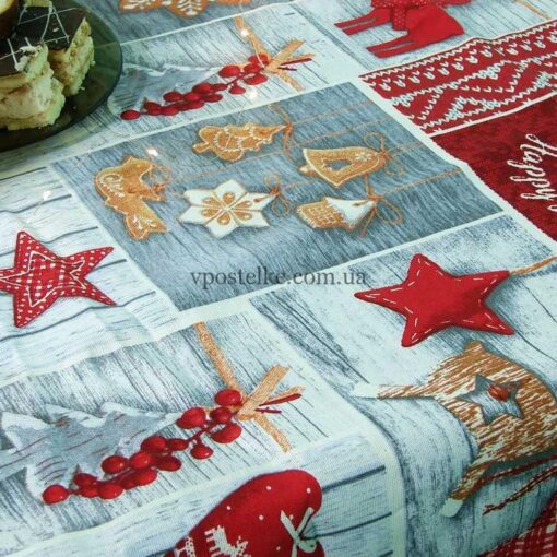 Скатерть на стол новогодняя 3
