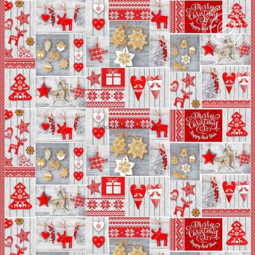 Ткань для скатерти новогодняя Чудеса 2