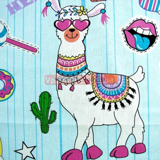 Бязь для постельного белья с единорогами 6