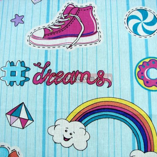 Бязь для постельного белья с единорогами 8