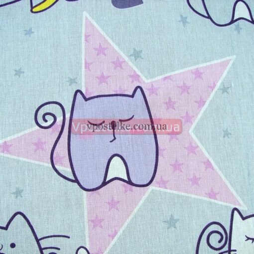 Бязь для постельного белья с котиками 3