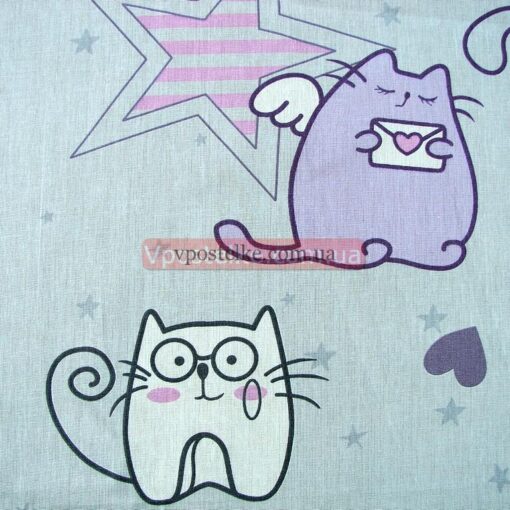 Бязь для постельного белья с котиками 5