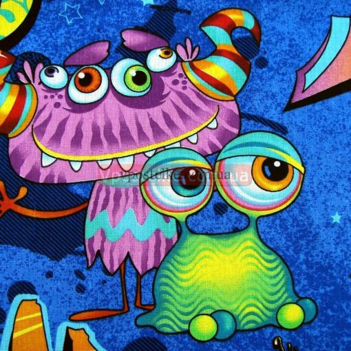 Бязь для постельного белья с монстрами 5