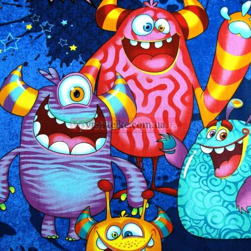Бязь для постельного белья с монстрами 6