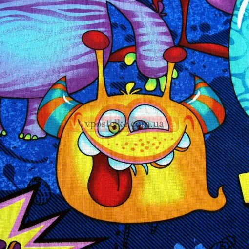 Бязь для постельного белья с монстрами 7