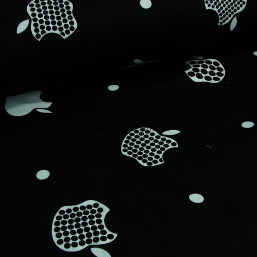 Ткань Эппл чёрная 3