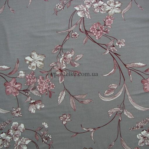 Постельное белье из серо розовой фланели 8