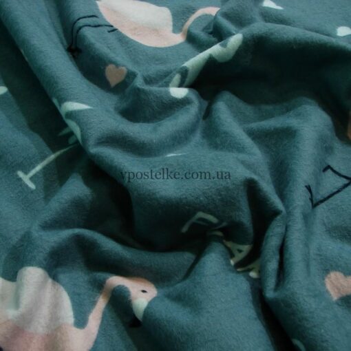 Постельное белье розовый фламинго 3