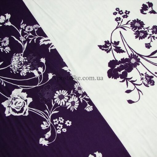 Постельное белье из фиолетовой фланели 6