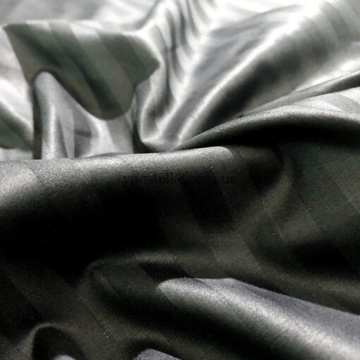 Сатин страйп чёрного цвета 4