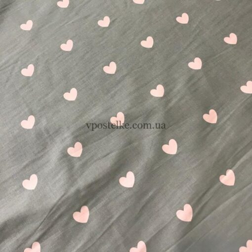 Ткань с мелкими сердечками 3
