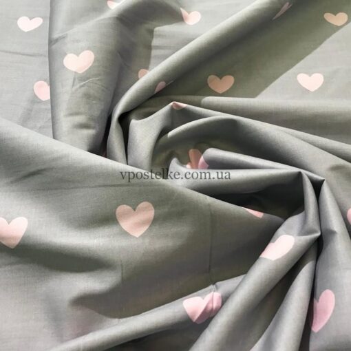 Ткань с мелкими сердечками 4