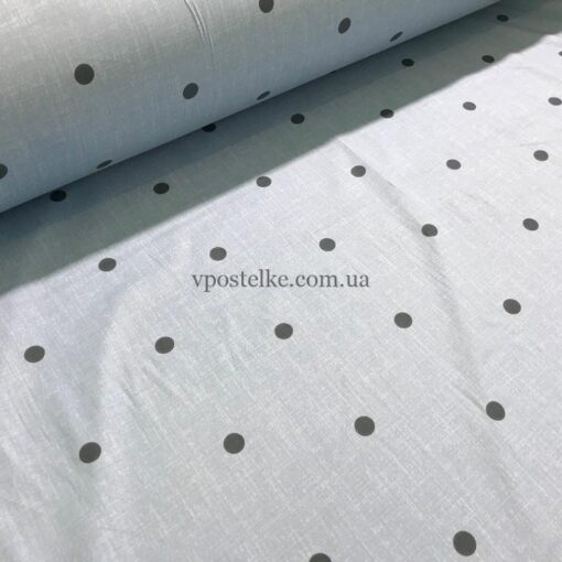 Ткань чёрный горошек 3