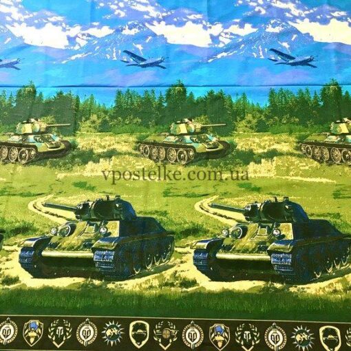 Бязь для постельного белья Танки 4