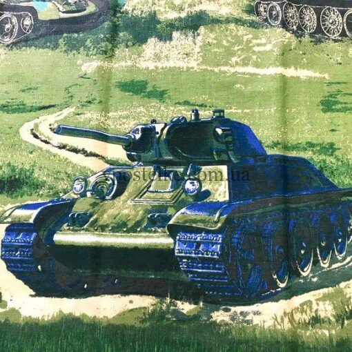 Бязь для постельного белья Танки 3