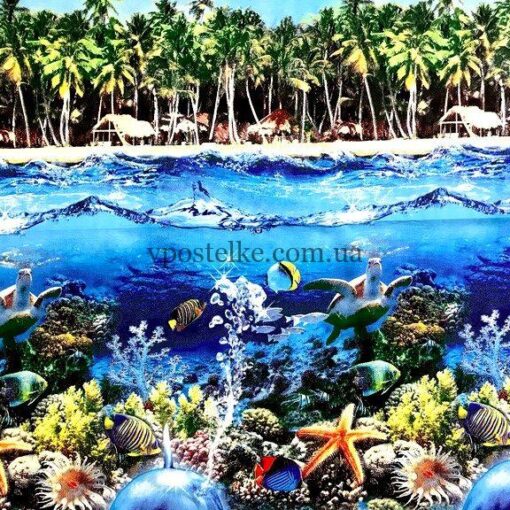 Ткань с дельфинами 3