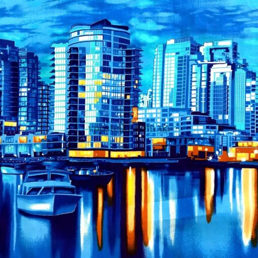 Ткань с городом фото