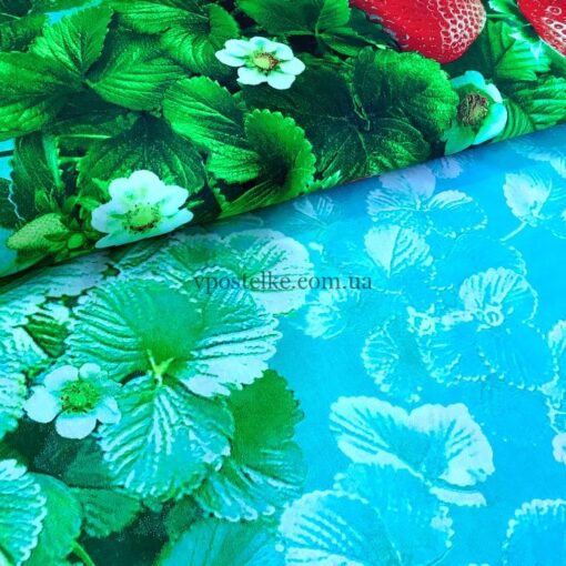 Ткань с клубникой 4