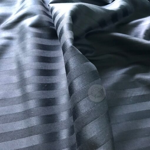 Страйп сатин чёрный Турция 3