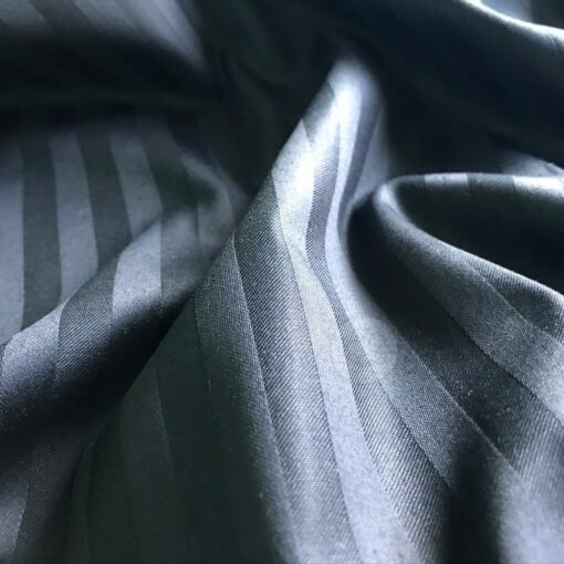 Страйп сатин чёрный Турция 2