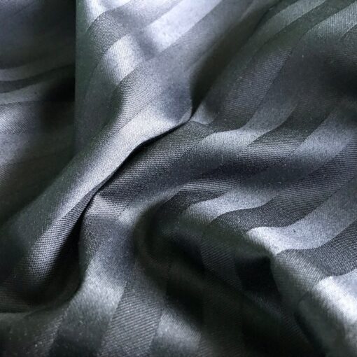 Страйп сатин турецкий чёрный оптом фото 2