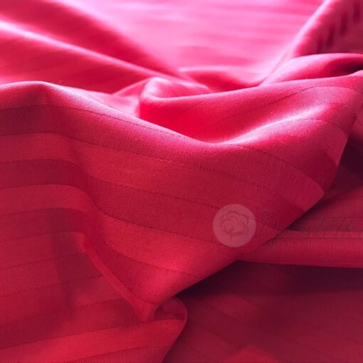 Страйп сатин красный Турция 2