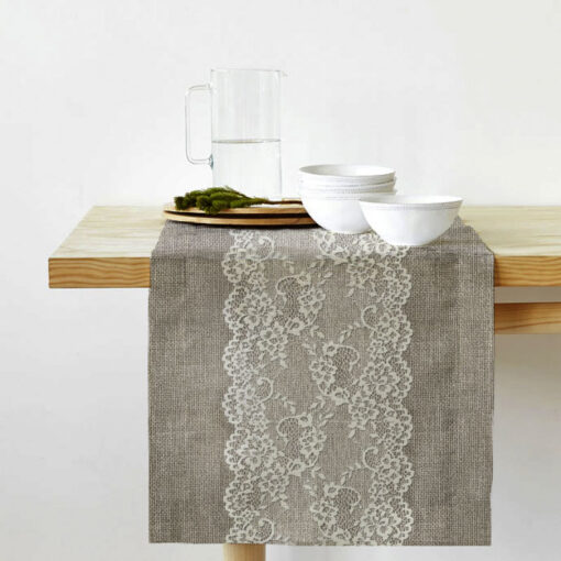 Ткань на скатерть с кружевом фото 2