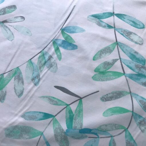 Ранфорс Аланья, с голубыми листиками 240 см фото 3