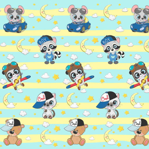 Постельное белье мышонок, мишка и котик малыши фото 2