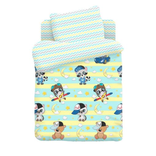 Постельное белье мышонок, мишка и котик 